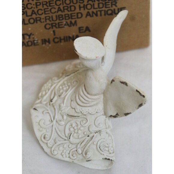 Southern Living Angel Place card Holder Cream Rubbed Antique Table Setting 70049 - Picture 6 of 8